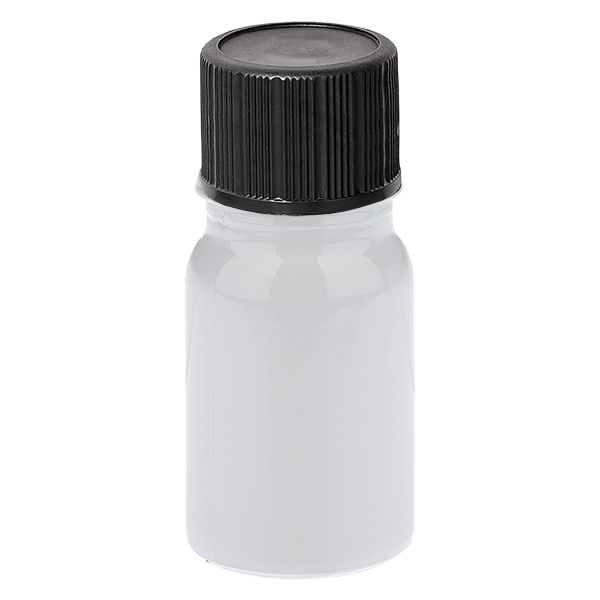 Flacone contagocce da 5 ml 1 mm nero Tappo standard WhiteLine UT18/5