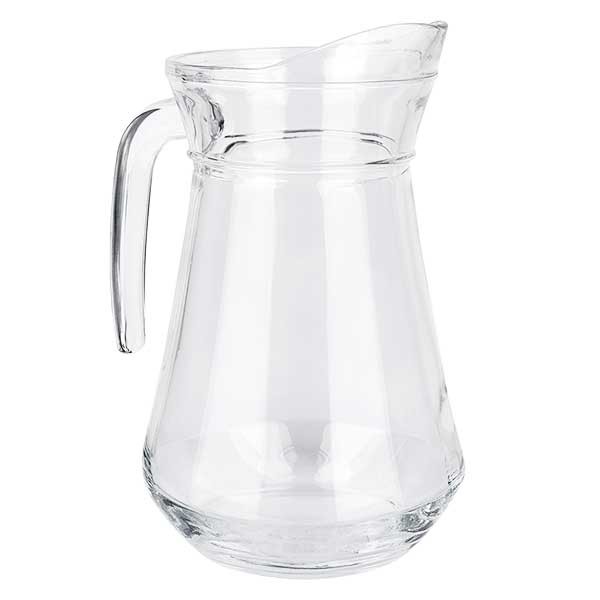 Caraffa in vetro Francia da 1,6 litri. Vetro trasparente temperato Caraffa in vetro Francia da 1,6 litri. Vetro trasparente temperato