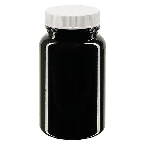 Petpacker 100ml marrone aperto. 38mm con coperchio Petpacker 100ml marrone aperto. 38mm con coperchio