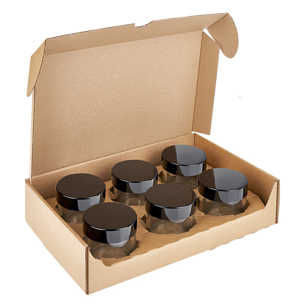 Barattolo di vetro 30ml trasparente con coperchio UNiTWIST