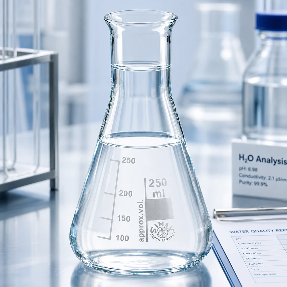 Beuta da 250 ml a collo stretto Beuta di precisione da 250 ml con scala e supporto stabile per test di laboratorio