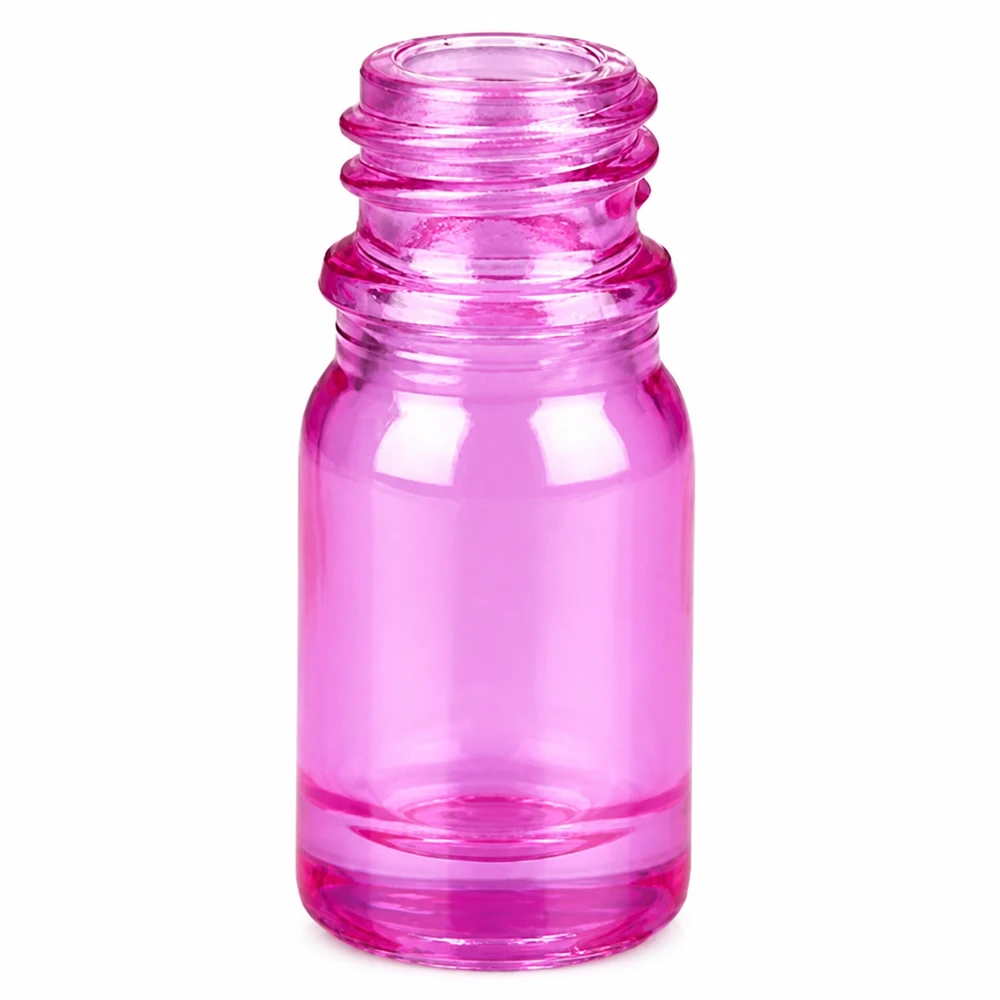 Flacone spray nasale da 5 ml bianco/trasparente standard PurpleLine UT18/5 Flacone spray in plastica leggera da 5 ml in colore viola di tendenza con filettatura universale