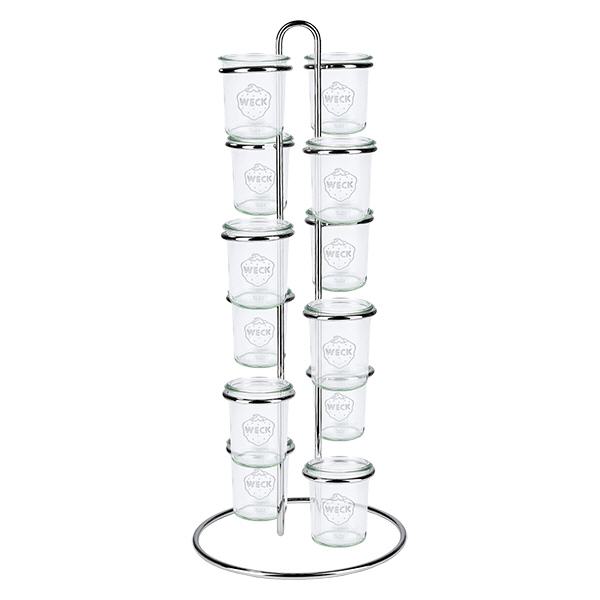 Portabottiglie Vertico12 per 12 tumbler WECK