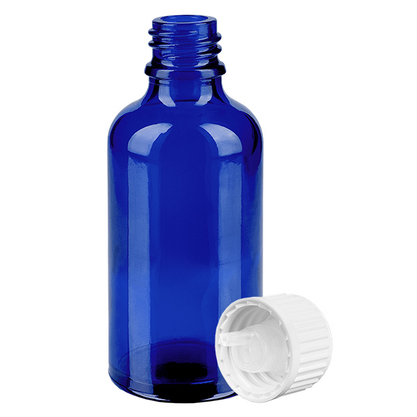 Flacone contagocce da 50 ml 0,9 mm bianco STD BlueL. UT18/50