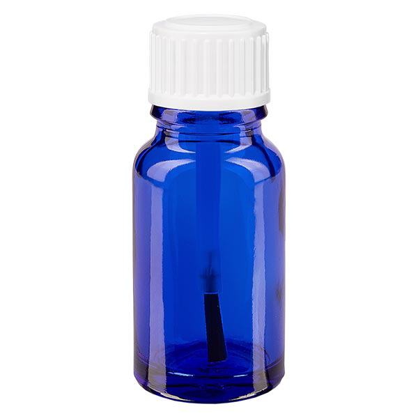 Bottiglia per pennelli 10ml blu STD bianco ApoGlas