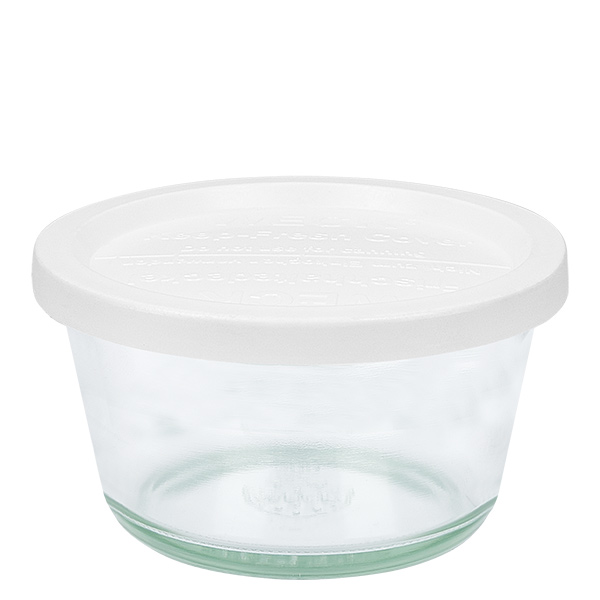 Vaso gourmet da 290 ml con coperchio salvafreschezza WECK RR100