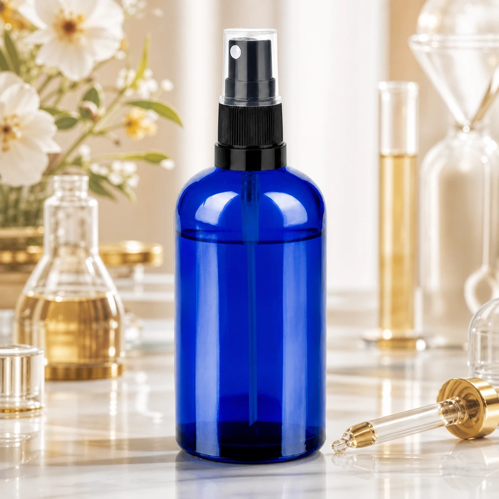 Flacone spray da 100 ml nero/tr. STD BlueLine UT18/100 Flacone spray da 100 ml nero/tr. STD BlueLine UT18/100