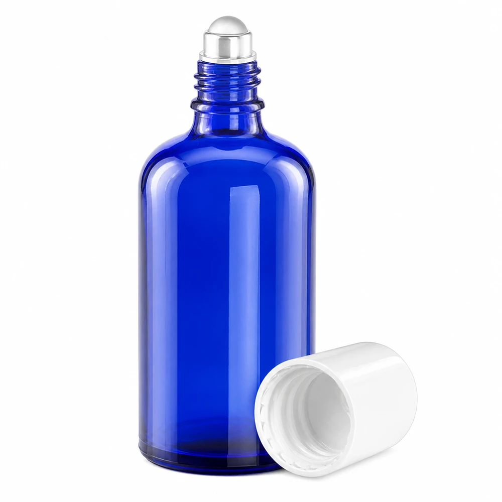 Flacone roll-on da 100 ml bianco STD BlueLine UT18/100 Flacone roll-on da 100 ml bianco STD BlueLine UT18/100