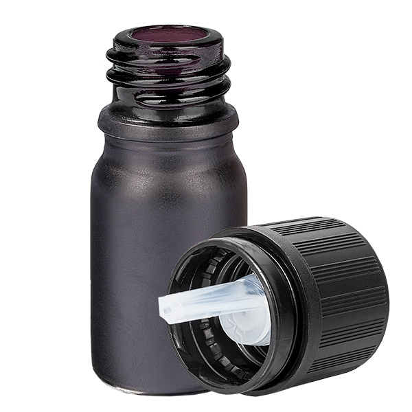 Flacone contagocce da 5 ml 1mm s. OV KiSi Bli BlackLine UT18/5