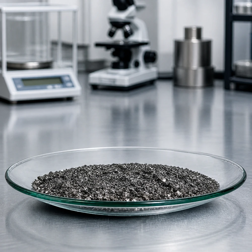 Piatto in vetro leggero e concavo da 110 mm, ideale per riscaldare e vaporizzare i campioni in laboratorio.