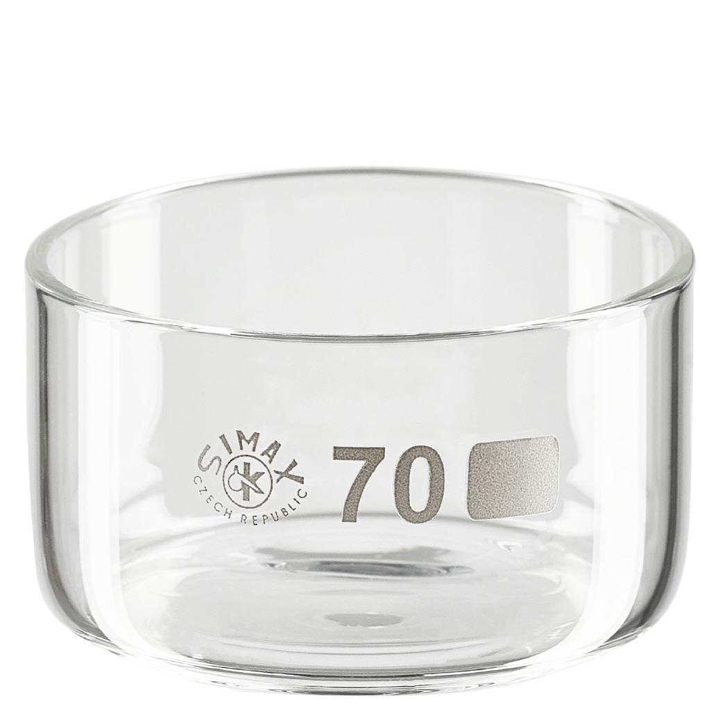 Piatto di cristallizzazione da 100 ml senza beccuccio Bo. ø70mm Piatto di cristallizzazione da 100 ml senza beccuccio Bo. ø70mm