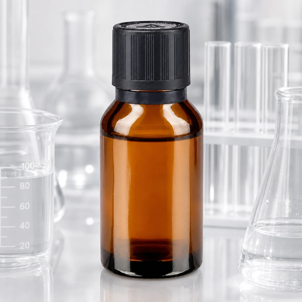 Flacone contagocce marrone da 15 ml. Pr. 1mm s. KiSi Bliw OV Flacone da farmacia in vetro ambrato da 15 ml con tappo contagocce da 1 mm e tappo di sicurezza nero a prova di bambino
