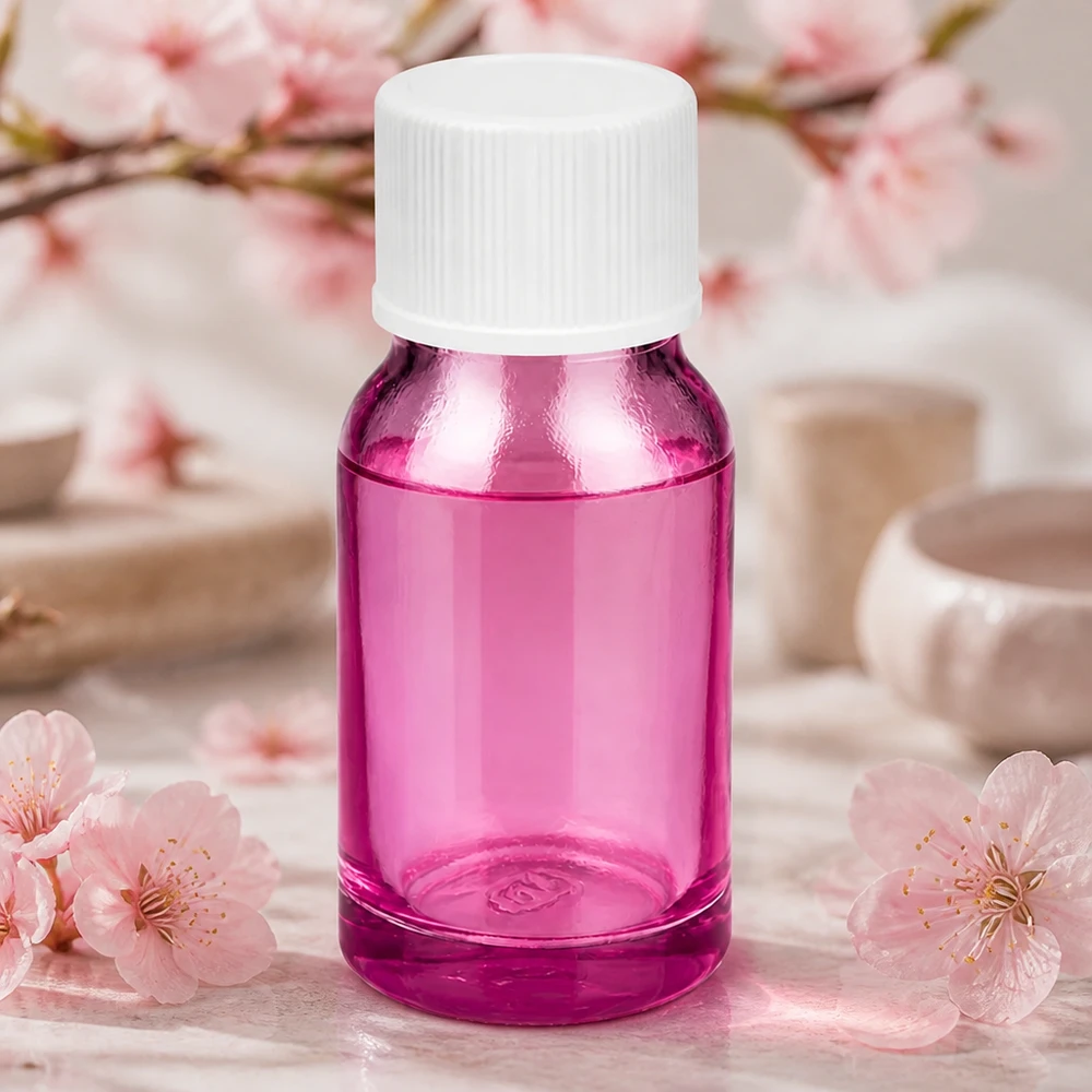 Bottiglia da 10 ml con tappo a vite da 11 mm bianco standard PurpleLine UT18/10 Il flacone in vetro viola da 10 ml con tappo SV bianco protegge il contenuto dai raggi di luce nocivi