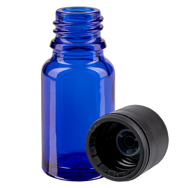 Bottiglia da 10ml 6mm SV nero STD BlueLine UT18/10