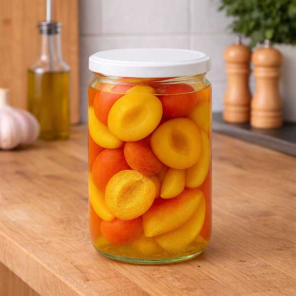 Barattolo rotondo da 795 ml con coperchio BasicSeal bianco UNiTWIST