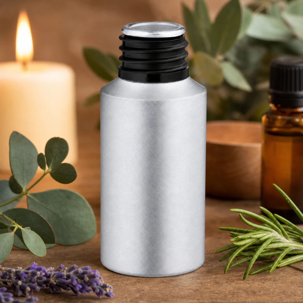 Bottiglia in alluminio decapato da 30 ml Elegante flacone da 30 ml in alluminio decapato per la produzione di cosmetici professionali