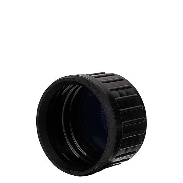 Tappo a vite nero per bottiglie di olio viola