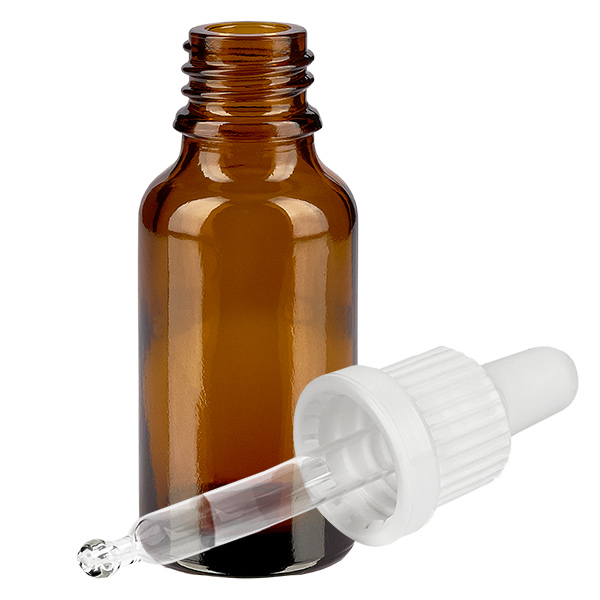 Flacone per pipette da 20 ml bianco OV BrownLine UT18/20