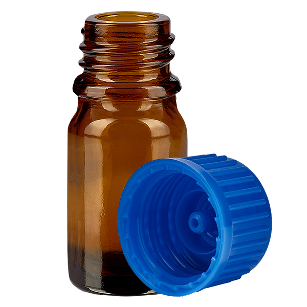 Bottiglia da 5ml 11mm SV blu STD BrownLine UT18/5