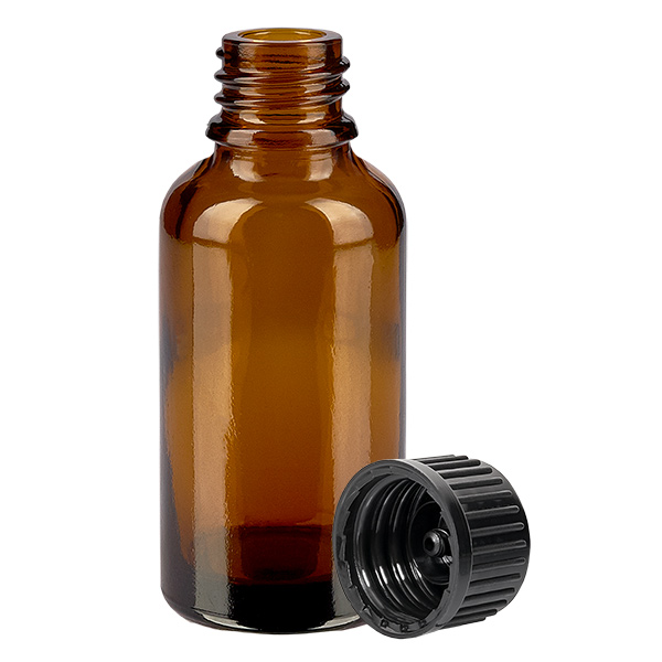 Bottiglia da 30ml 11mm SV nero STD BrownLine UT18/30