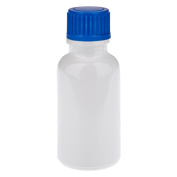 Flacone da 20 ml con tappo a vite blu da 11 mm, standard WhiteLine UT18/20 Flacone da 20 ml con tappo a vite blu da 11 mm, standard WhiteLine UT18/20