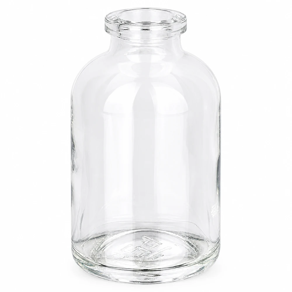 Flacone per iniezione in vetro trasparente 50ml Medizinische Injektionsflasche 50ml Klarglas für Labor und Pharmazie