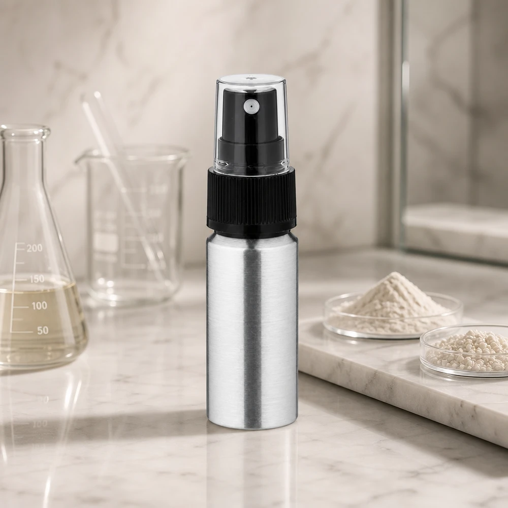 Flacone spray compatto da 20 ml in alluminio - perfetto per i viaggi e le applicazioni di laboratorio