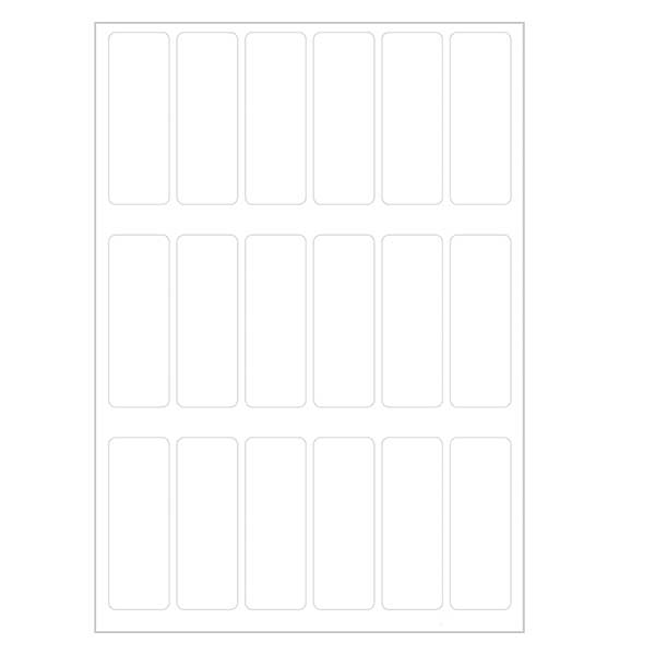 Etichette universali bianche (108 adesivi) 12x34 mm