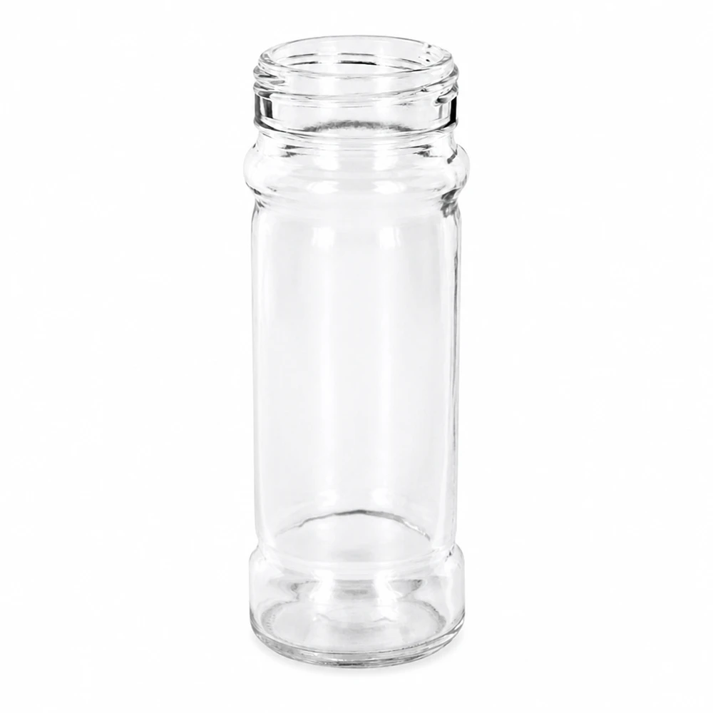 Barattolo per sale/spezie Mary 100ml, filettatura 41mm in vetro trasparente Barattolo per spezie vuoto Mary da 100 ml in vetro trasparente con tappo a vite da 41 mm