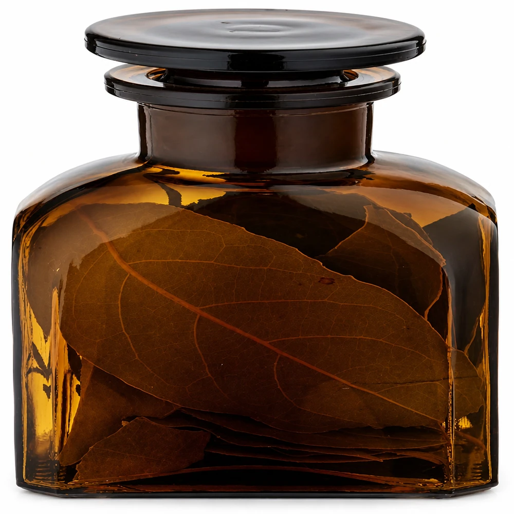 Idea barattolo per spezie: bottiglia da farmacia quadrata da 150 ml a bocca larga Contenitore per spezie in flacone da farmacia da 150 ml, a collo largo, di forma quadrata, in vetro ambrato