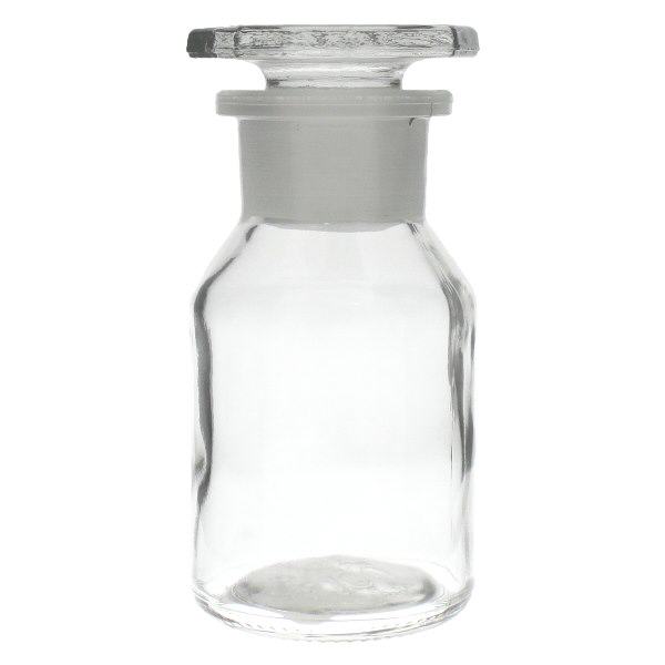 Bottiglia a collo alto 50ml trasparente a collo largo in vetro con tappo