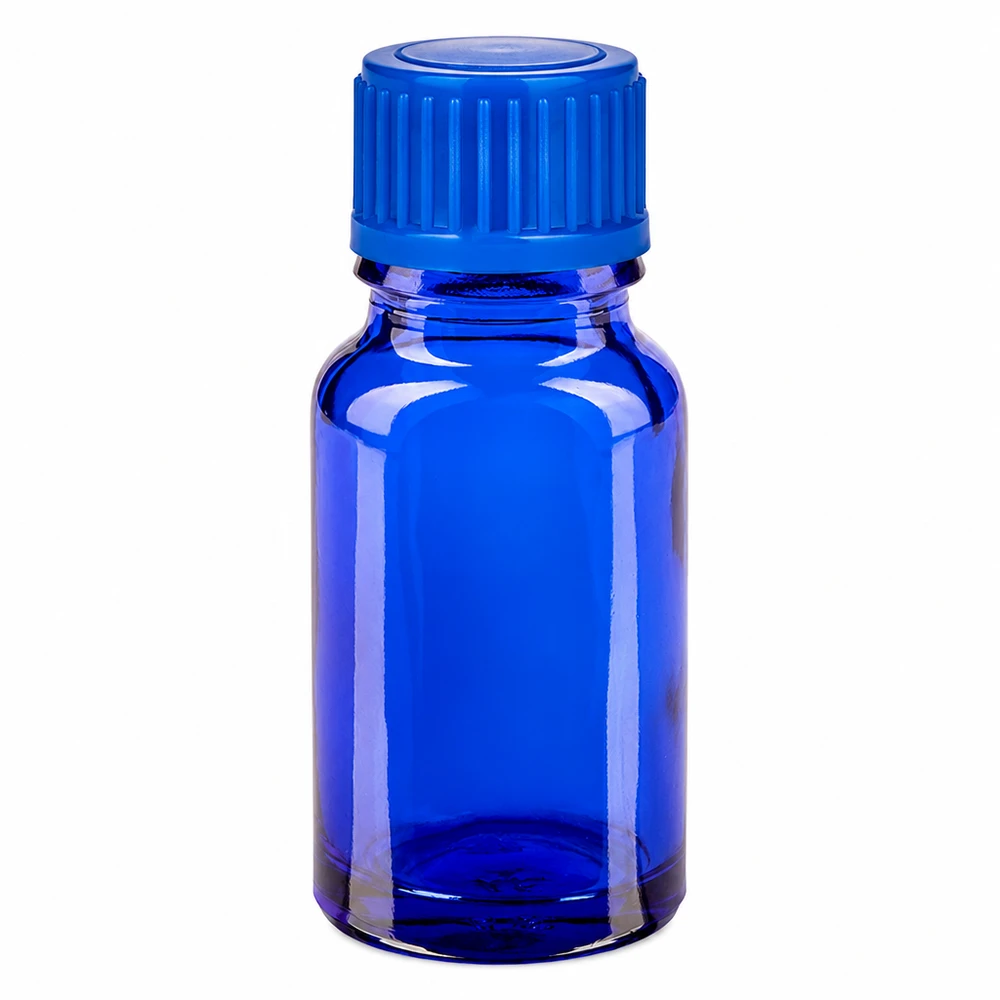 Flacone da 10ml 11mm SV blu STD BlueLine UT18/10 Flacone da 10 ml con tappo a vite blu e vetro colorato per la protezione dai raggi UV.