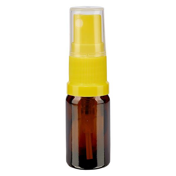 Flacone spray marrone da 5ml STD giallo/trasp. apoGlas