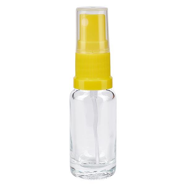 Flacone spray trasparente da 10ml STD giallo/trasparente apoGlas