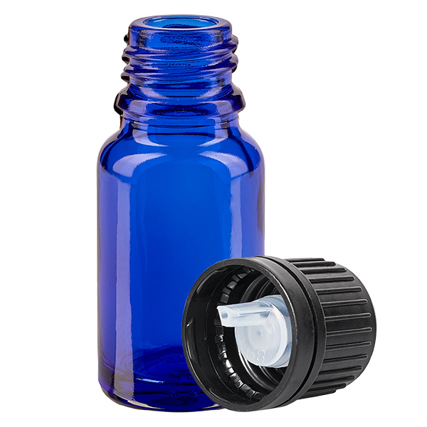 Flacone contagocce da 10 ml 1 mm nero OV BlueL. UT18/10