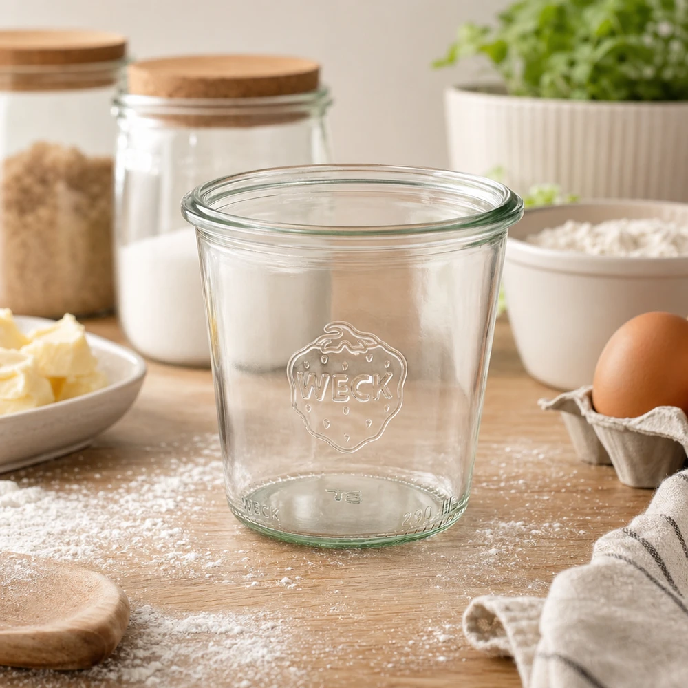 Vaso di vetro alto da 290 ml WECK RR80