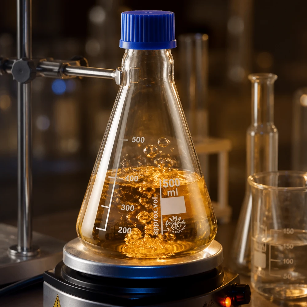 Beuta da 500ml con tappo a vite Attrezzatura da laboratorio Beuta da 500 ml con scala volumetrica per analisi quantitative
