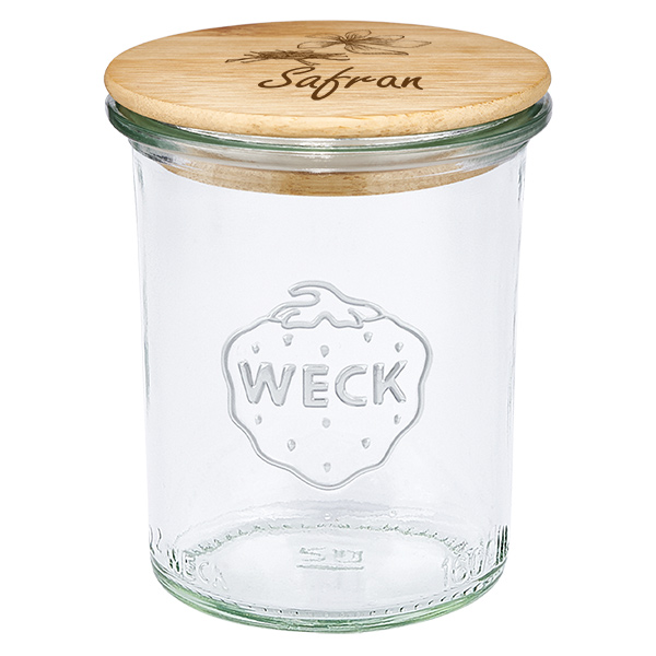 Cassetta in bois "Safran" con bordo a spillo WECK 160ml