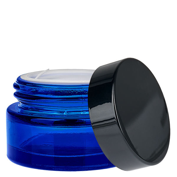 Barattolo di vetro 20ml blu con coperchio UNiTWIST