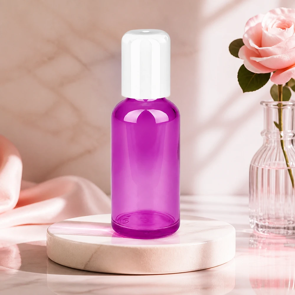 Flacone roll-on da 50 ml bianco Standard PurpleLine UT18/50 Flacone roll-on da 50 ml in materiale trasparente di alta qualità, per una visibilità ottimale del contenuto.