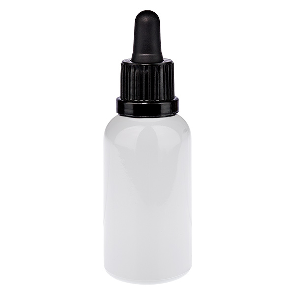 Flacone con pipetta da 30 ml nero Tappo di sicurezza WhiteLine UT18/30 Flacone con pipetta da 30 ml nero Tappo di sicurezza WhiteLine UT18/30