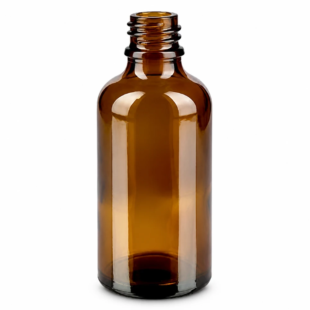 Flacone contagocce da 50 ml 2 mm nero OV BrownLine UT18/50 Flacone dosatore professionale da 50 ml in vetro scuro con apertura di gocciolamento da 2 mm