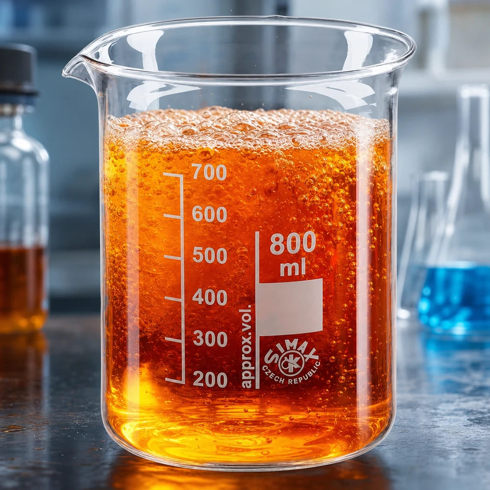 Bicchiere robusto da 800 ml in vetro borosilicato a basso stampo per applicazioni versatili in laboratorio e nell'industria