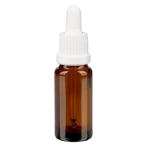 Bottiglia per pipette marrone da 10ml OV bianco ApoGlas Bottiglia per pipette marrone da 10ml OV bianco ApoGlas