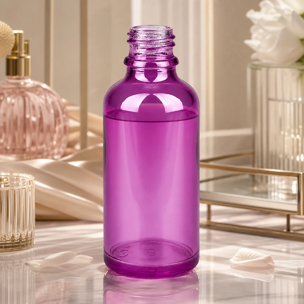 Bottiglia da farmacia da 50 ml PurpleLine UT18/50 UNiTWIST 50ml PurpleLine UT18/50 UNiTWIST vetro viola con forma classica da farmacia per laboratori e ambulatori