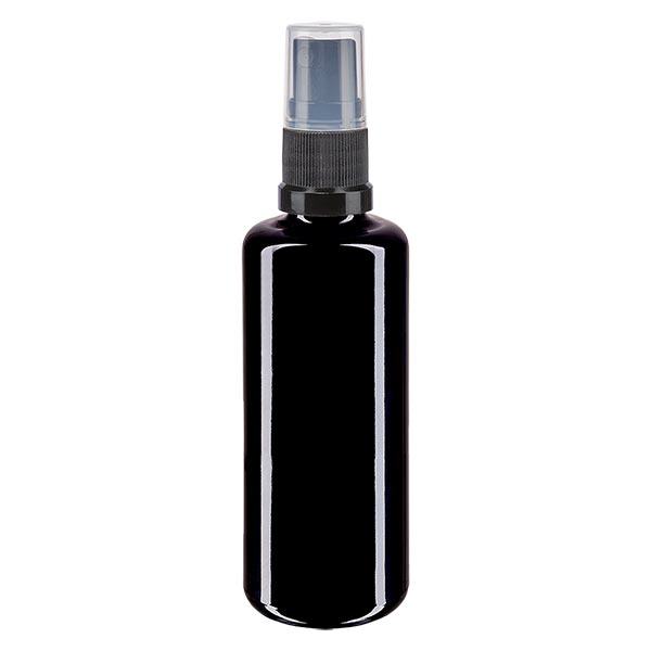 Flacone farmacia viola 50ml attacco spray nero Flacone farmacia viola 50ml attacco spray nero