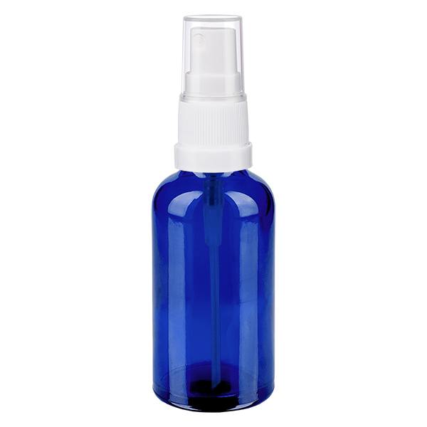 Flacone spray da 50 ml bianco/tr. STD BlueLine UT18/50