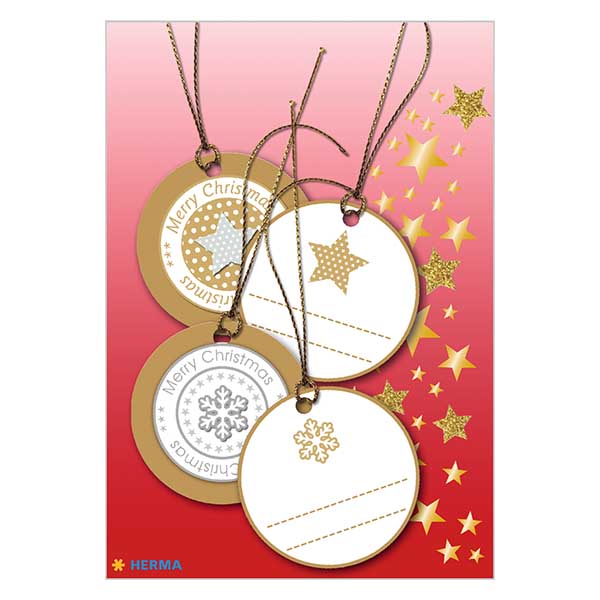 Ciondolo "Stelle" (4 pezzi) con brillantini 3D