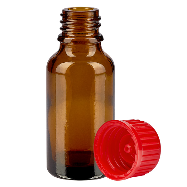 Bottiglia da 20ml 11mm SV rosso STD BrownLine UT18/20