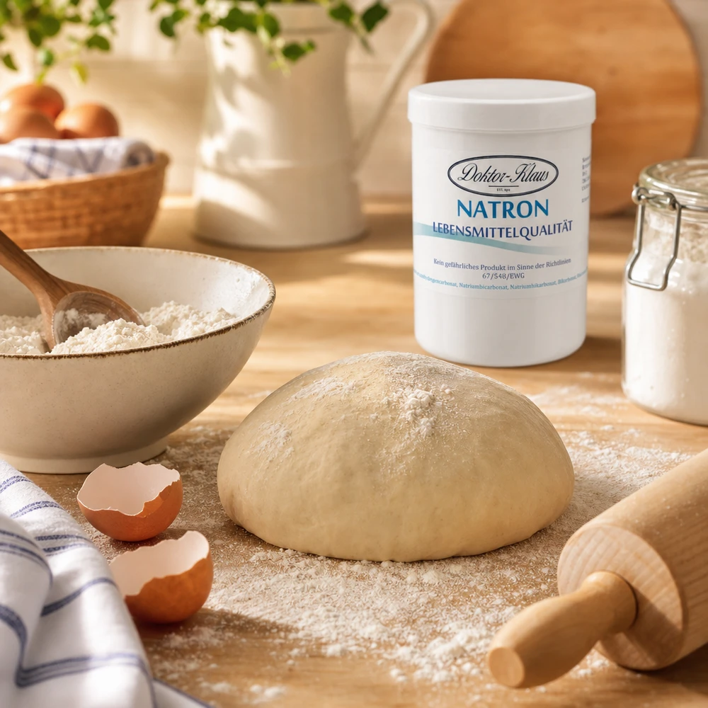 1 kg di bicarbonato di sodio Doktor Klaus Backsoda Natron Doktor Klaus 1kg Dose für traditionelle Kuchenrezepte und Gebäck